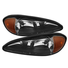 Load image into Gallery viewer, Xtune Pontiac Grand Am 99-05 Crystal Headlights Black HD-JH-PGAM99-AM-BK SPYDER