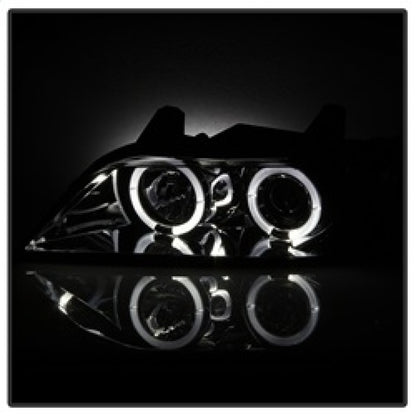 Spyder BMW Z3 96-02 Projector Headlights LED Halo Smoke High H1 Low H1 PRO-YD-BMWZ396-HL-SM SPYDER