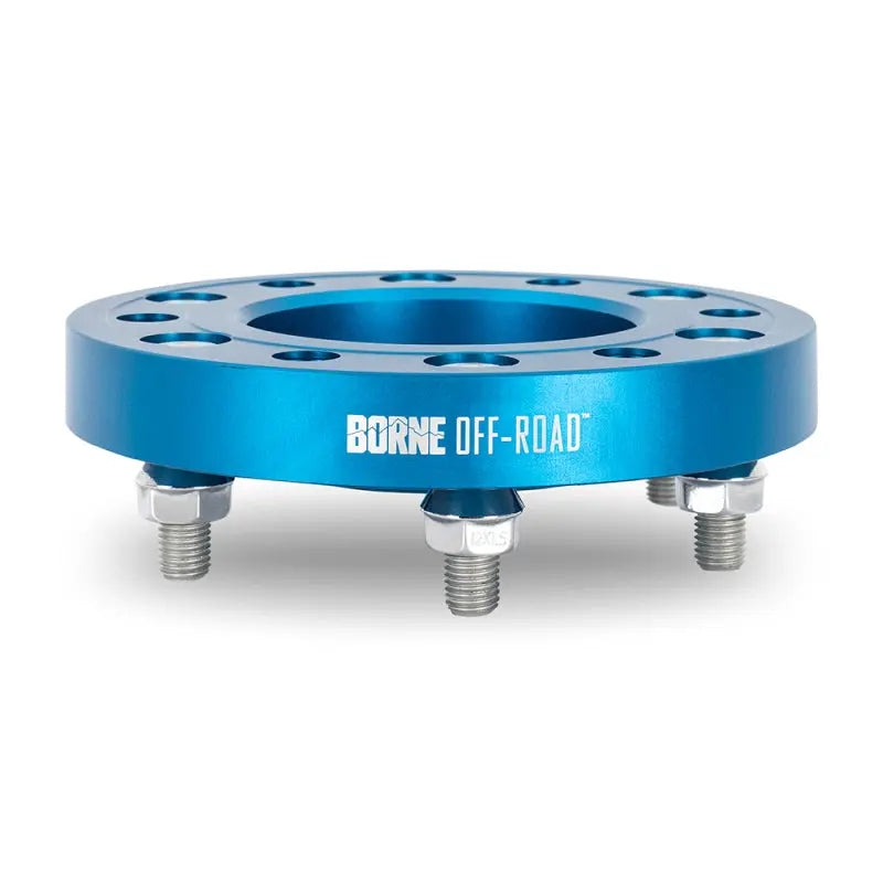 Borne Off-Road Wheel Spacers - 6x139.7 - 93.1 - 25mm - M12 - Blue Borne Off-Road