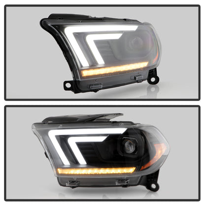 Spyder Dodge Durango 11-13 Halogen Model Only Projector Headlights - Black PRO-YD-DDU11SI-BK SPYDER