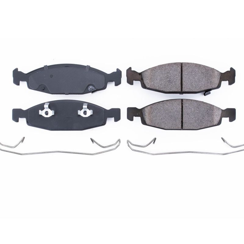 Power Stop 99-03 Jeep Grand Cherokee Front Z17 Evolution Ceramic Brake Pads w/Hardware PowerStop