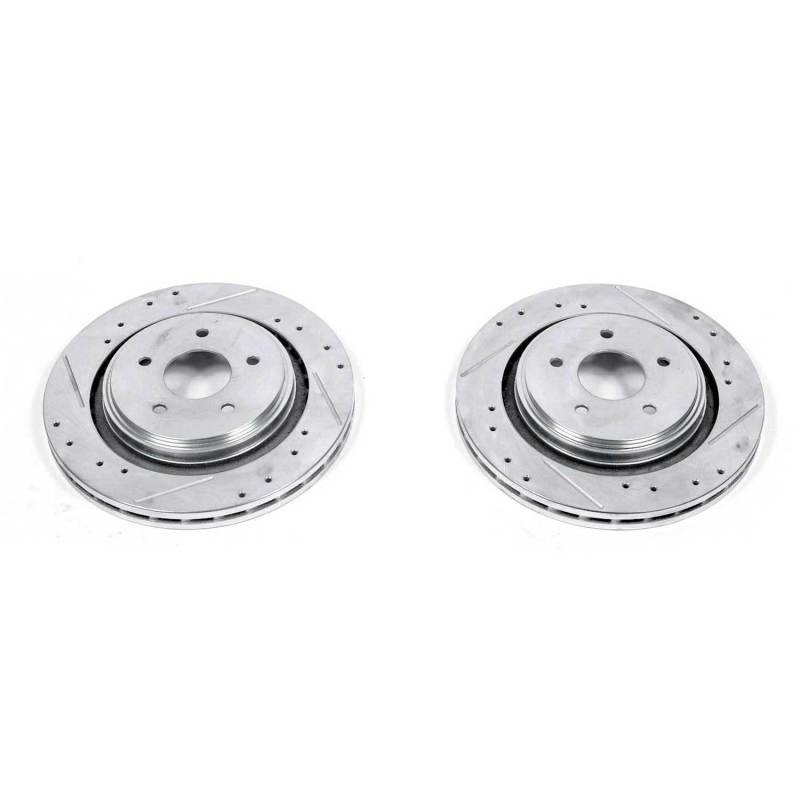 Power Stop 06-09 Cadillac XLR Rear Evolution Drilled & Slotted Rotors - Pair PowerStop