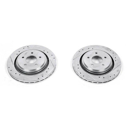 Power Stop 06-09 Cadillac XLR Rear Evolution Drilled & Slotted Rotors - Pair PowerStop