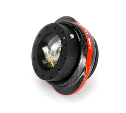 NRG Quick Release Gen 2.2 - Black Body / Carbon Fiber Red Ring - SRK-220BK-CF/RD