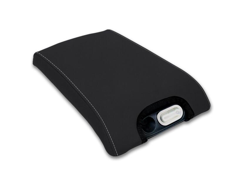 PRP 10-14 Ford Raptor  Center Console Cover- Black with Silver Stitch B107-06