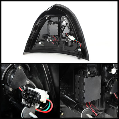 Spyder Pontiac Grand Prix 04-08 Light Bar LED Tail Light Black ALT-YD-PGP04-LED-BK SPYDER