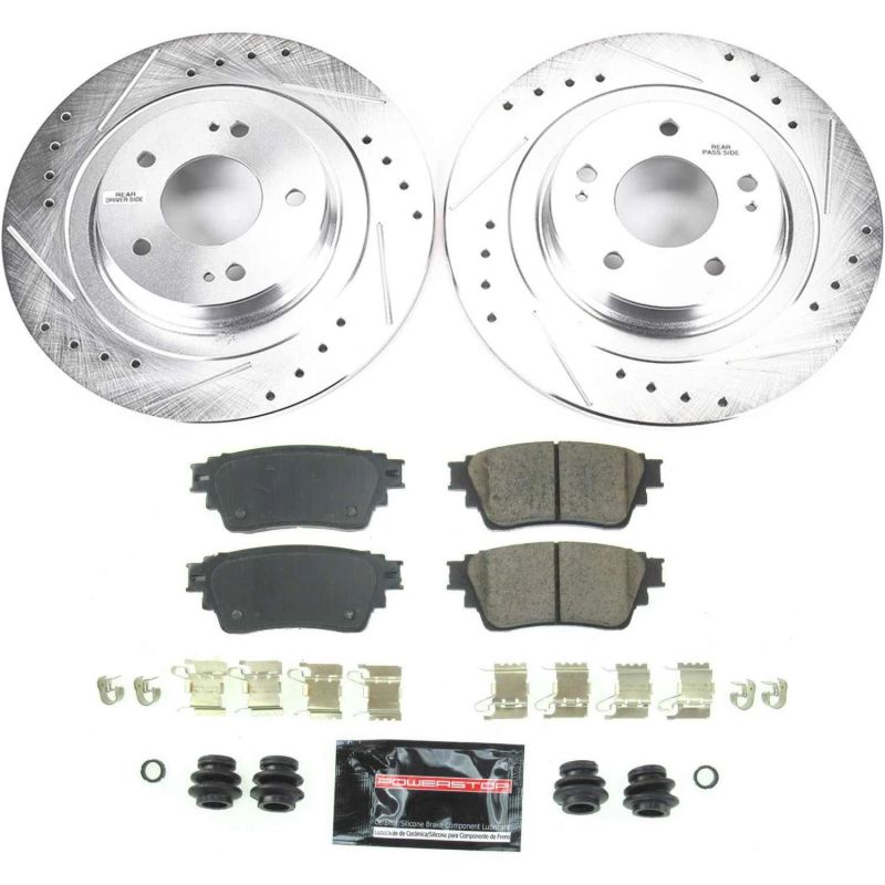 Power Stop 2018 Mitsubishi Eclipse Cross Rear Z23 Evolution Sport Brake Kit PowerStop