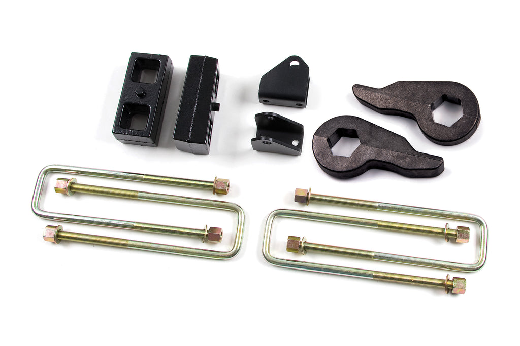 Zone Offroad 01-10 Chevy/GMC 2500/3500 HD 2in Rear Block Kit