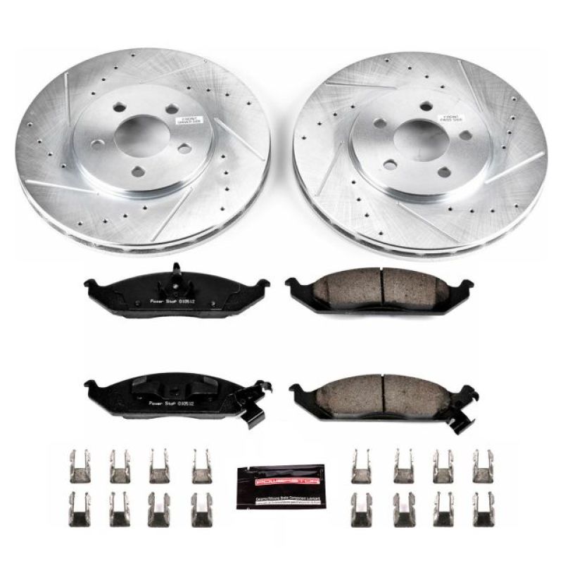 Power Stop 95-00 Chrysler Cirrus Front Z23 Evolution Sport Brake Kit PowerStop