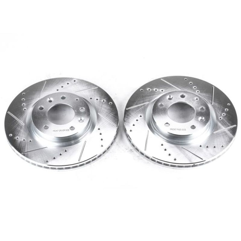 Power Stop 04-08 Mazda RX-8 Front Evolution Drilled & Slotted Rotors - Pair PowerStop