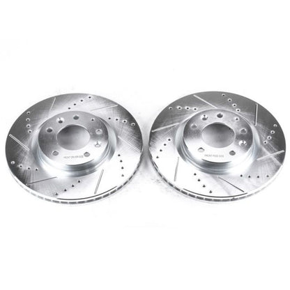Power Stop 04-08 Mazda RX-8 Front Evolution Drilled & Slotted Rotors - Pair PowerStop