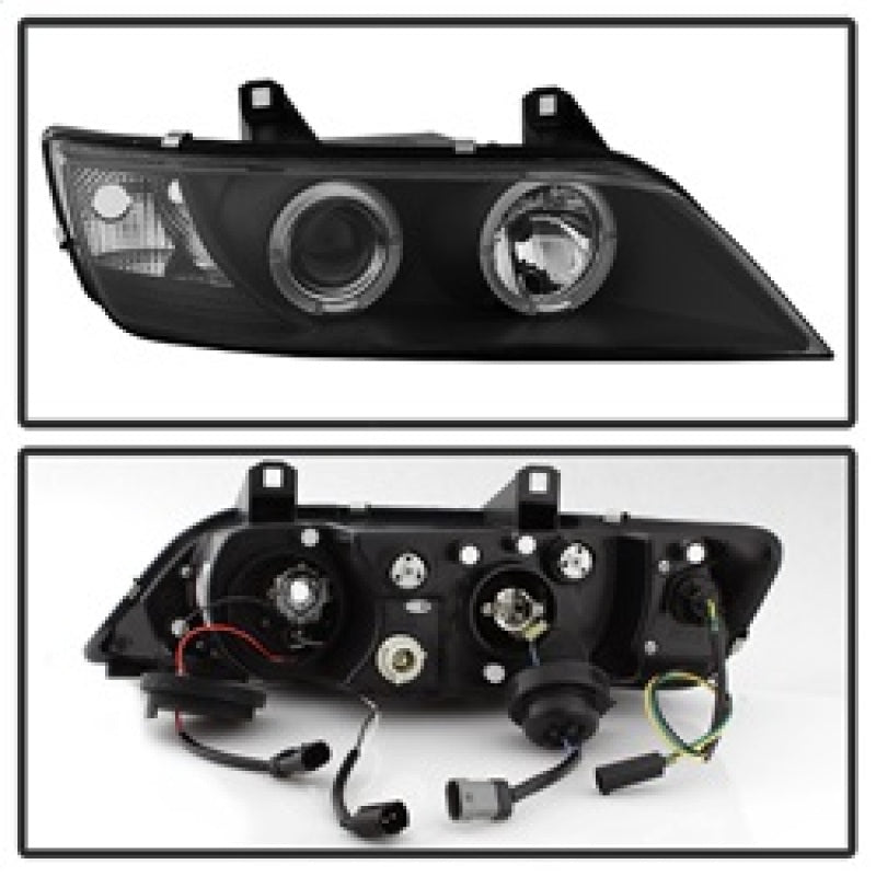 Spyder BMW Z3 96-02 Projector Headlights LED Halo Black High H1 Low H1 PRO-YD-BMWZ396-HL-BK SPYDER