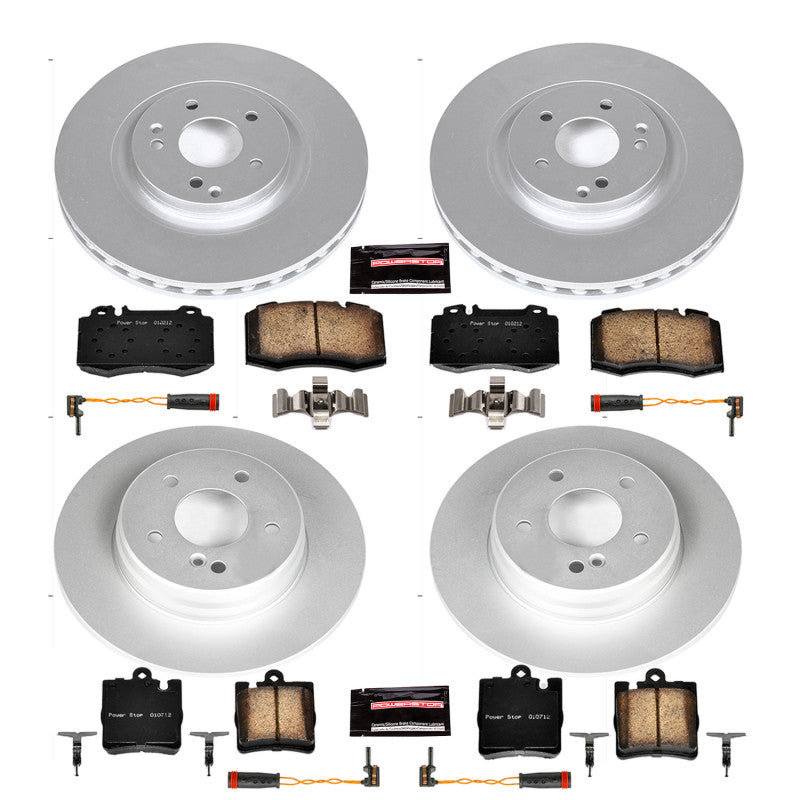 Power Stop 2004 Mercedes-Benz C230 Front & Rear Z23 Coated Brake Kit PowerStop