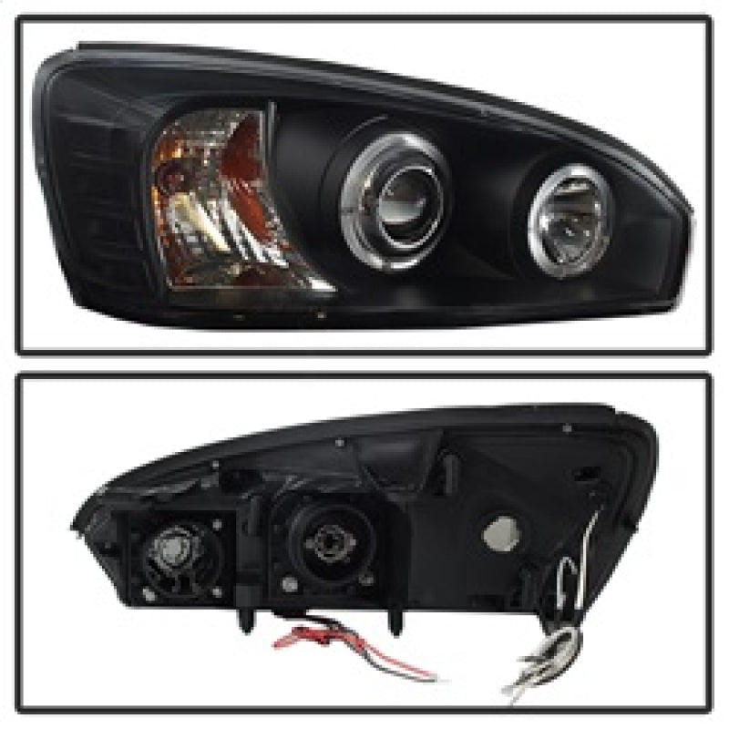 Spyder Chevy Malibu 04-07 Projector Headlights LED Halo LED Black High H1 Low H1 PRO-YD-CM04-HL-BK SPYDER