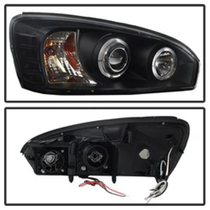 Spyder Chevy Malibu 04-07 Projector Headlights LED Halo LED Black High H1 Low H1 PRO-YD-CM04-HL-BK SPYDER