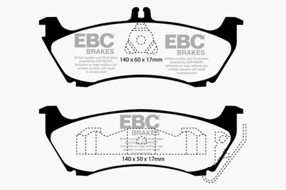 EBC RedStuff Rear Brake Pads - DP31437C EBC