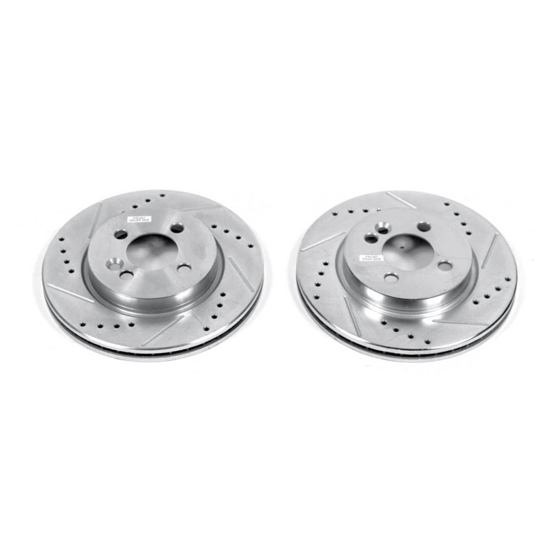 Power Stop 07-09 Mini Cooper Front Evolution Drilled & Slotted Rotors - Pair PowerStop