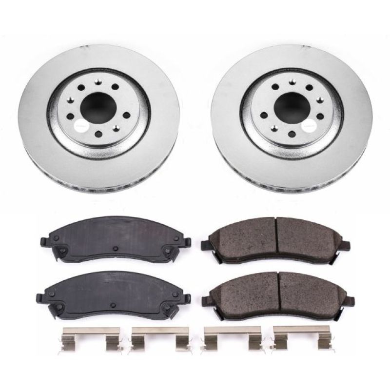 Power Stop 06-07 Cadillac CTS Front Z17 Evolution Geomet Coated Brake Kit PowerStop