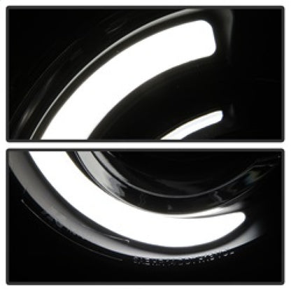 xTune 15-17 Jeep Renegade Light Bar DRL Projector Headlights -Black (PRO-JH-JREN-LBDRL-BK) SPYDER