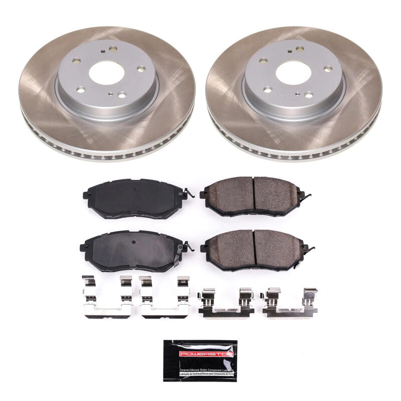 Power Stop 2015 Subaru Legacy Front Semi-Coated Rotor Kit PowerStop