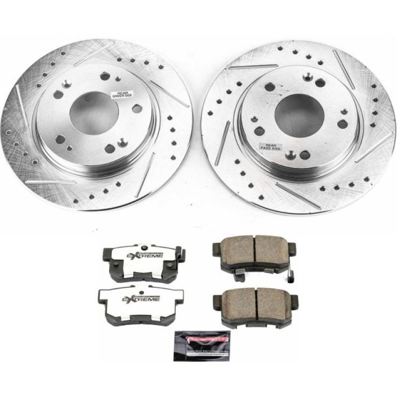 Power Stop 11-15 Honda CR-Z Rear Z26 Street Warrior Brake Kit PowerStop