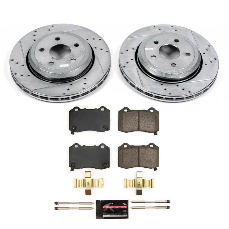 Power Stop 18-21 Jeep Grand Cherokee Rear Z23 Evolution Brake Kit PowerStop