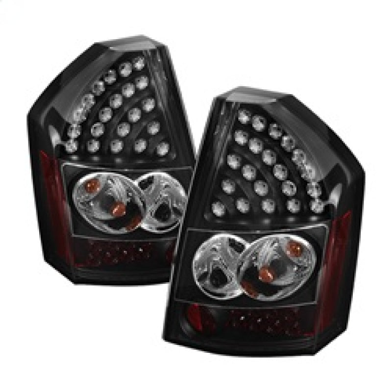 Spyder Chrysler 300C 08-10 LED Tail Lights Black ALT-YD-C308-LED-BK SPYDER