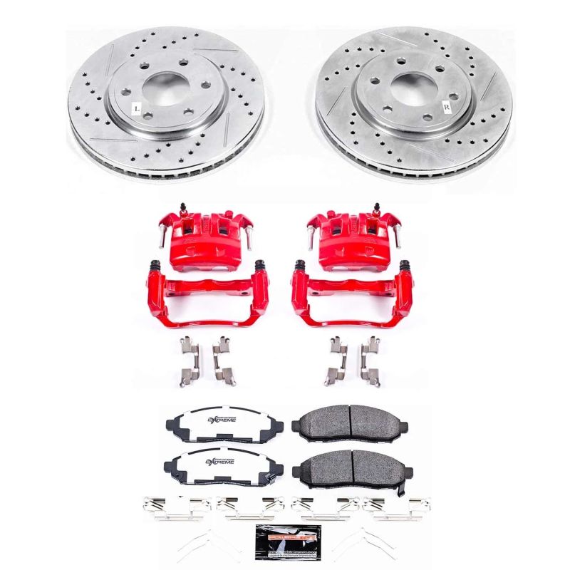 Power Stop 2019 Nissan Frontier Front Z36 Truck & Tow Brake Kit w/Calipers PowerStop