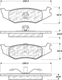 StopTech Street Disc Rear Brake Pads - 305.05120