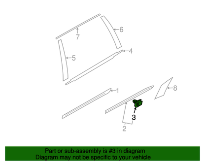 OEM VOLVO 03-14 XC90 Front Door-Lower Molding Clip (30784514) X1