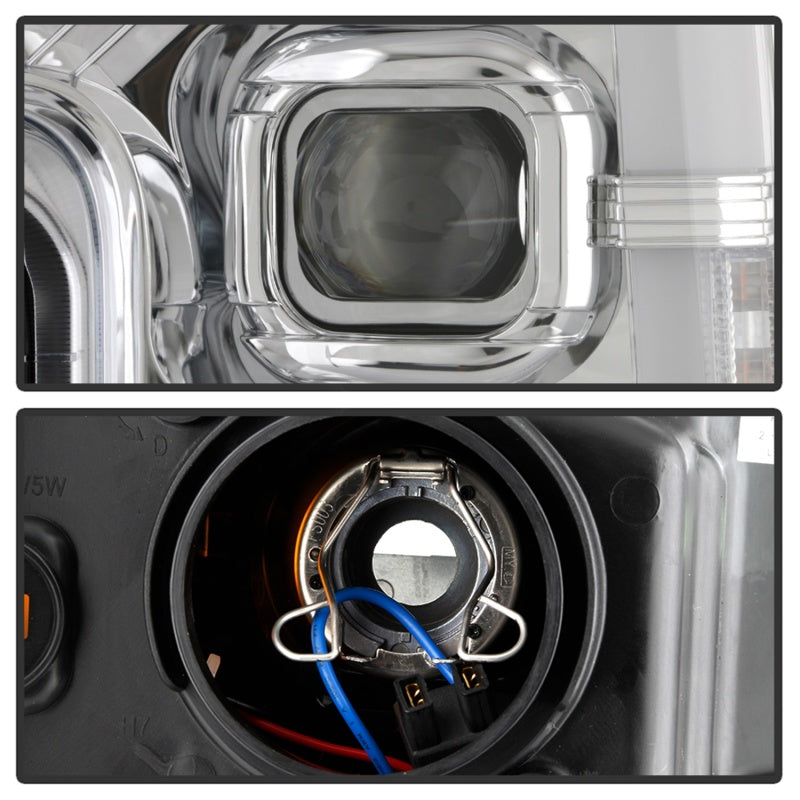 Spyder Ford F-250/F-350/F450 Super Duty 17-18 Projector Headlights Chrome PRO-YD-FS17-SBSEQ-C SPYDER