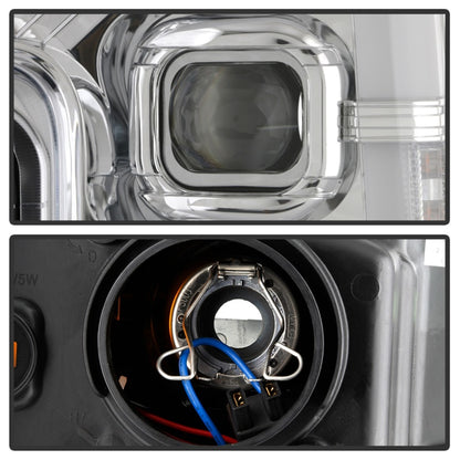 Spyder Ford F-250/F-350/F450 Super Duty 17-18 Projector Headlights Chrome PRO-YD-FS17-SBSEQ-C SPYDER