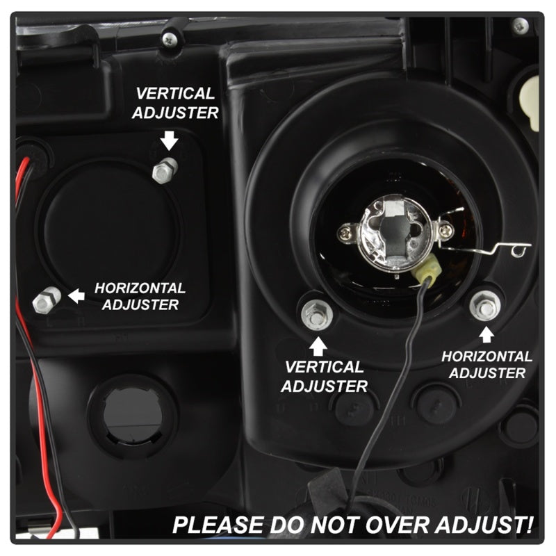 Spyder 05-11 Toyota Tacoma Ver 2 Proj Headlights - Light Bar DRL - Black Smoke PRO-YD-TT05V2-LB-BSM SPYDER