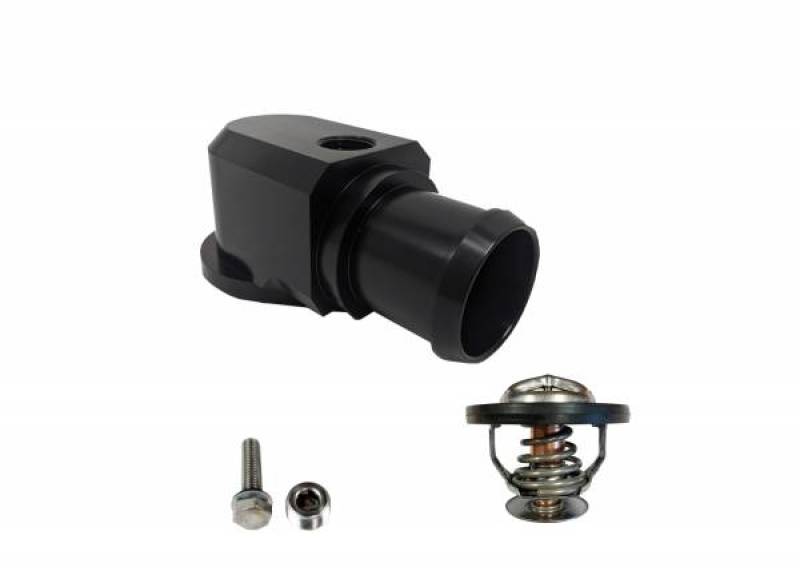 Granatelli 18-19 Jeep Trackhawk Billet Thermostat Housing w/160 Deg Thermostat - Black