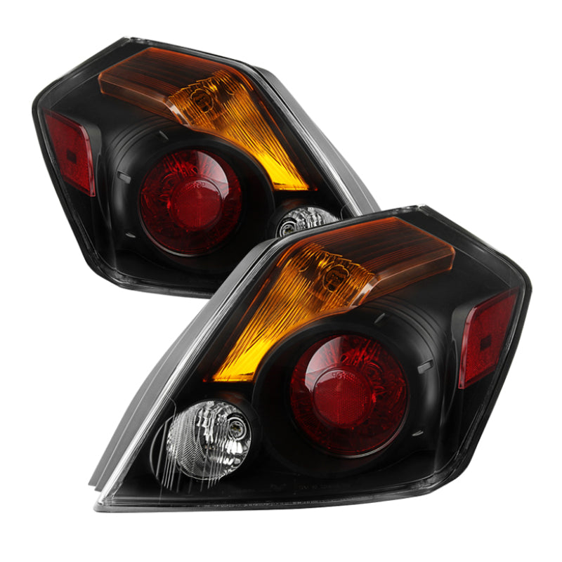 Xtune Nissan Altima Sedan & Hybrid 2007-2012 OEM Style Tail Lights -Black ALT-JH-NA07-4D-OE-BK SPYDER