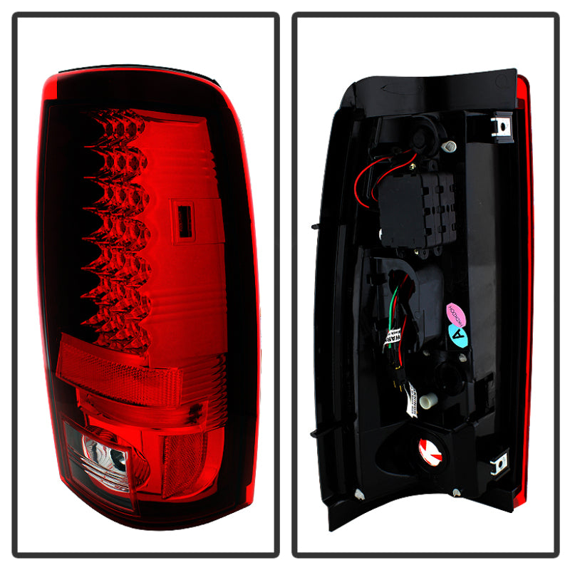 Spyder Chevy Silverado 1500 03-06 (Not Fit Stepside)LED Tail Lights Red Clear ALT-YD-CS03-LED-RC SPYDER