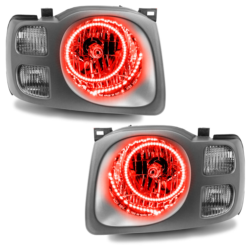 Oracle Lighting 02-04 Nissan Xterra SE Pre-Assembled LED Halo Headlights -Red SEE WARRANTY