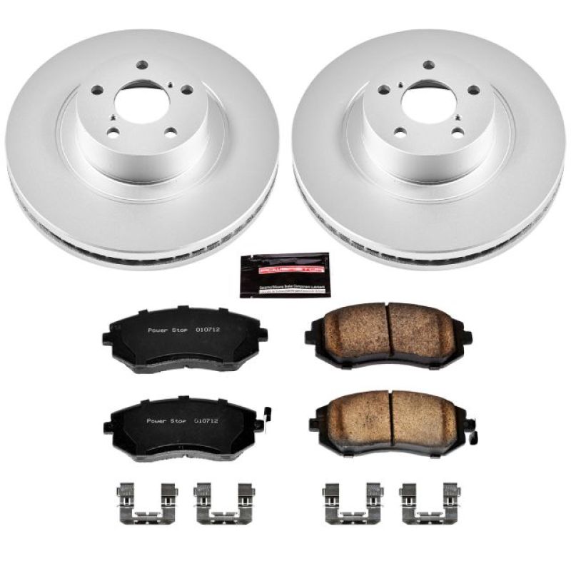 Power Stop 04-06 Subaru Baja Front Z17 Evolution Geomet Coated Brake Kit PowerStop