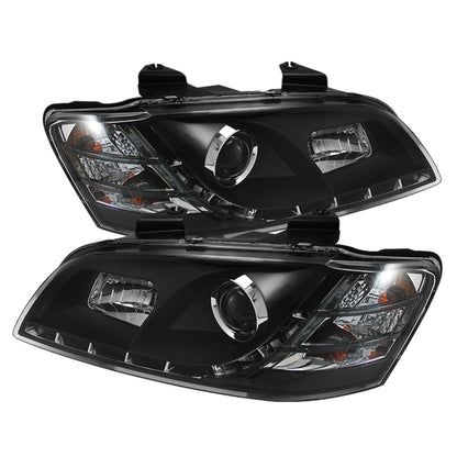 Spyder Pontiac G8 08-09 Projector Headlights DRL Black High H1 Low H7 PRO-YD-PG808-DRL-BK SPYDER