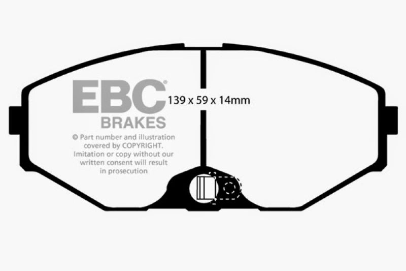 EBC YellowStuff Front Brake Pads - DP41471R EBC
