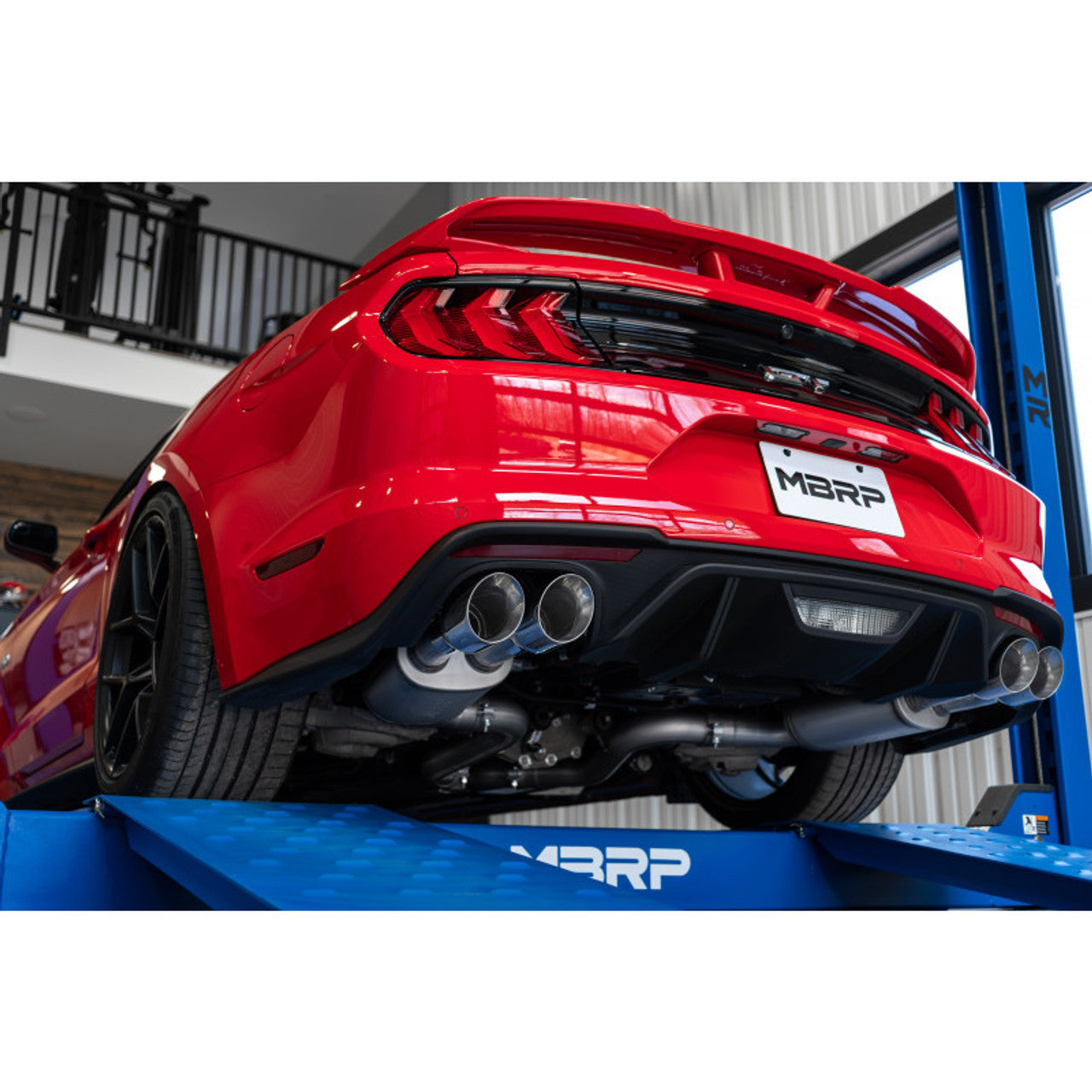 MBRP 2018-2023 Ford Mustang GT 5.0L 3in Cat-Back Exhaust Street Profile Quad Rear Exit - S7205AL MBRP