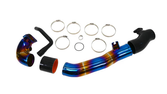 PLM Turbo Inlet Pipe Kit Stainless Burnt Blue - 23+ Integra 22+Civic