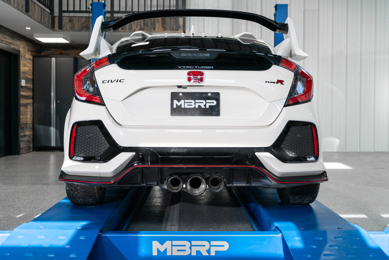 MBRP 2017-2021 Honda Civic 2.0L 3in Cat Back Triple Rear Exit Exhaust (Street Profile) - S49013BE