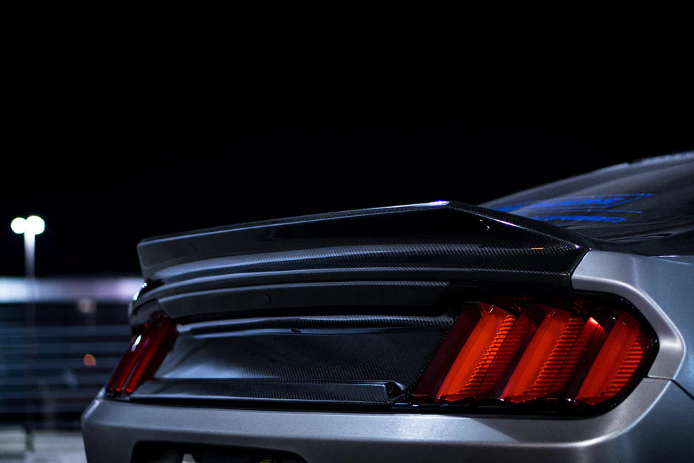 Anderson Composites 15-23 Mustang Double-Sided Carbon Fiber Decklid With Spoiler AC-TL15FDMU-SA-DS Anderson Composites