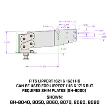 Load image into Gallery viewer, Gen-Y Executive Torsion-Flex  Fifth Wheel King Pin Box 4.5K pin weight For LCI 1621, 1621 HD, *1116, and *1716 Frames - GH-8050