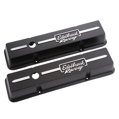 Edelbrock Racing Series Valve Covers for Chevy 262-400 V8 1959-1986 - 41633