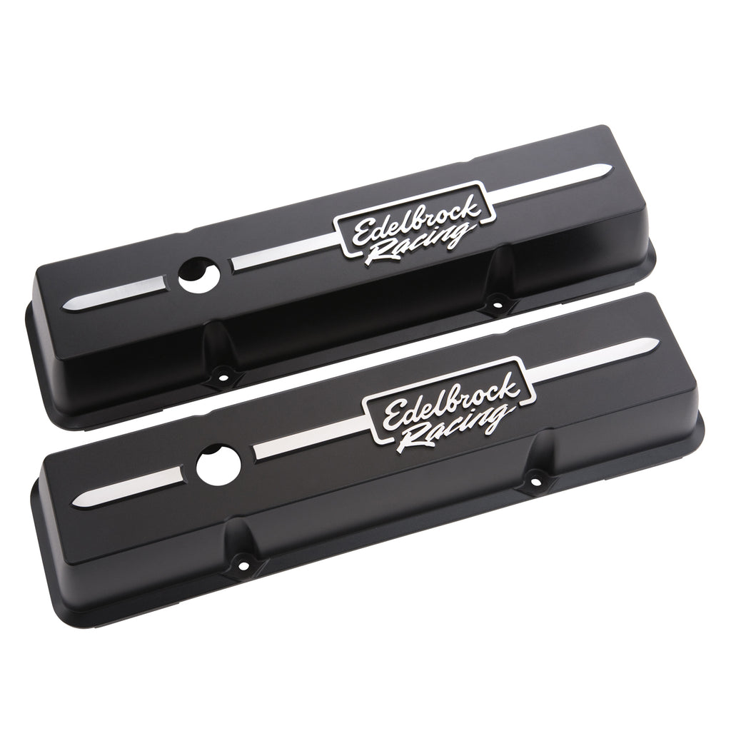 Edelbrock Racing Series Valve Covers for Chevy 262-400 V8 1959-1986 - 41633