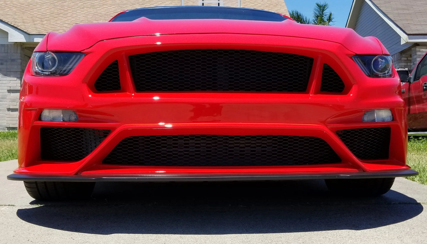 Anderson Composites 2015 - 2017 Mustang Ford GT Style Mustang Fiberglass Front Bumper With Front Lip - AC-FB15FDMU-TT-GF Anderson Composites