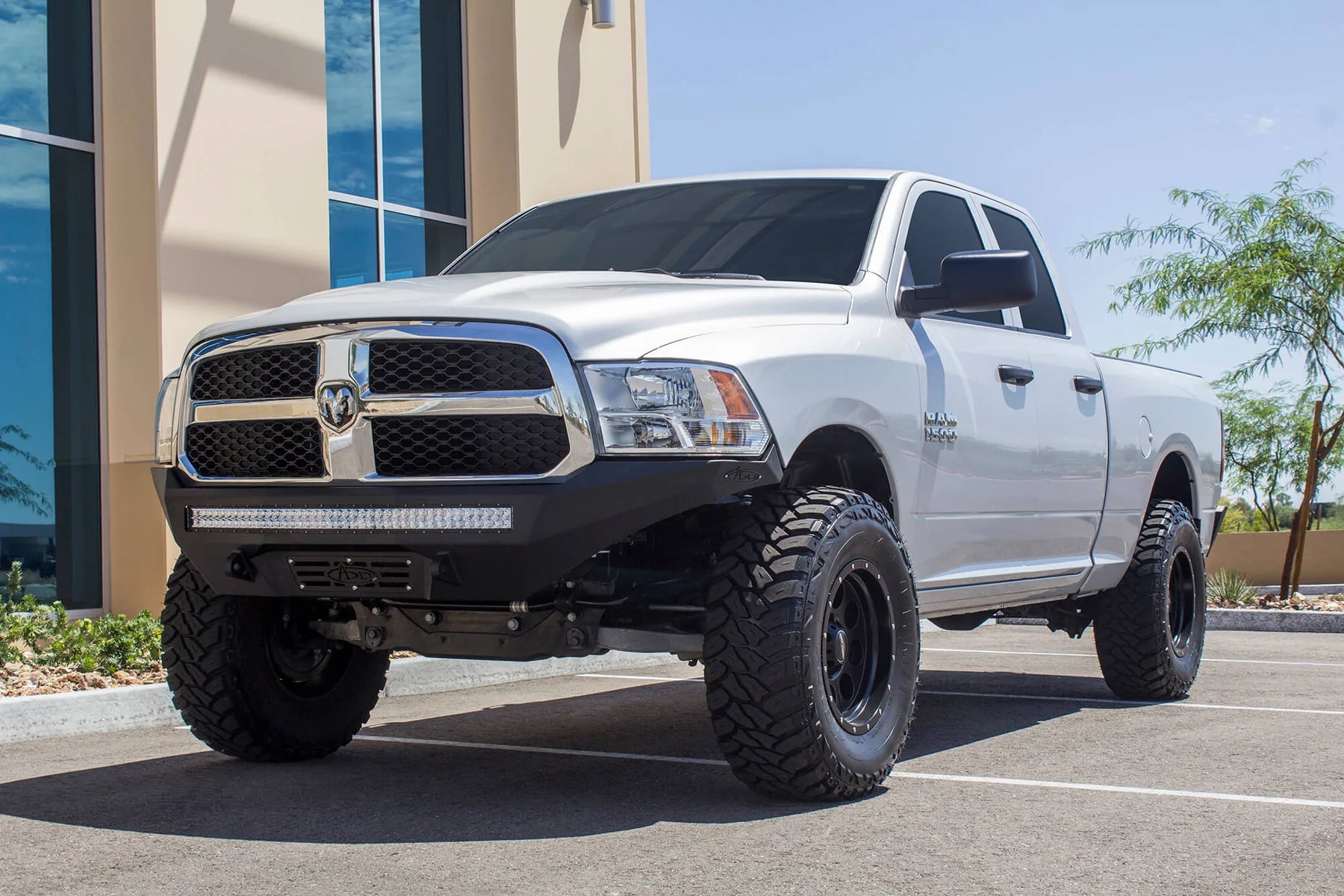 Addictive Desert Designs 2013-2018 Ram 1500 Stealth Fighter Front Bumper / Heritage - F501192770103 Addictive Desert Designs