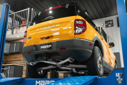 MBRP 2021+ Ford Bronco Sport (1.5L / 2.0L EcoBoost) 2.5in Res-Back Exhaust - Dual Rear - Black MBRP